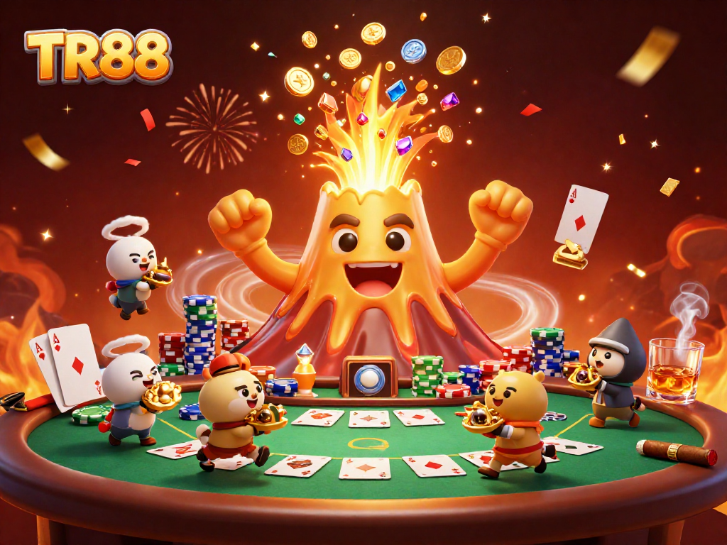 Experience the thrilling wins at TR88's gaming paradise filled with treasures and excitement.