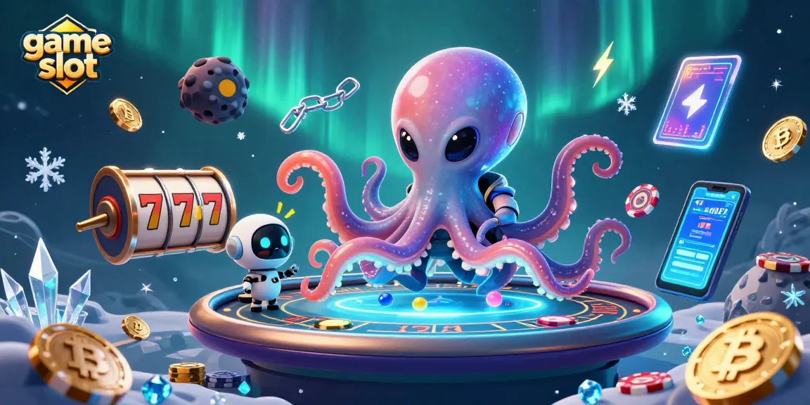 Experience the excitement of game slot action with alien characters and vibrant casino elements.